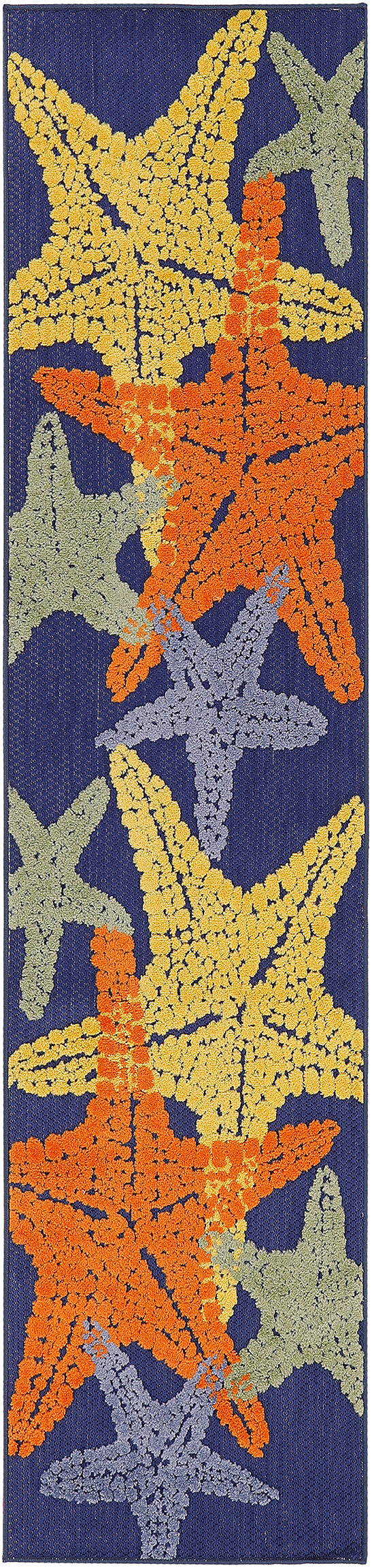 nourison aloha alh28 blue multicolor rug