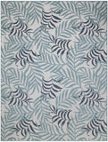 nourison garden oasis goa01 blue rug