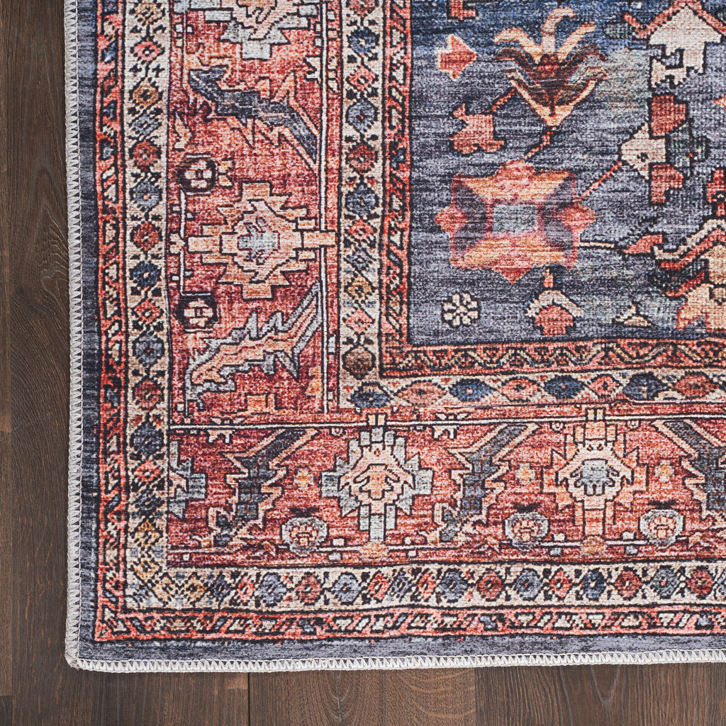 nourison grand washables grw02 navy brick rug
