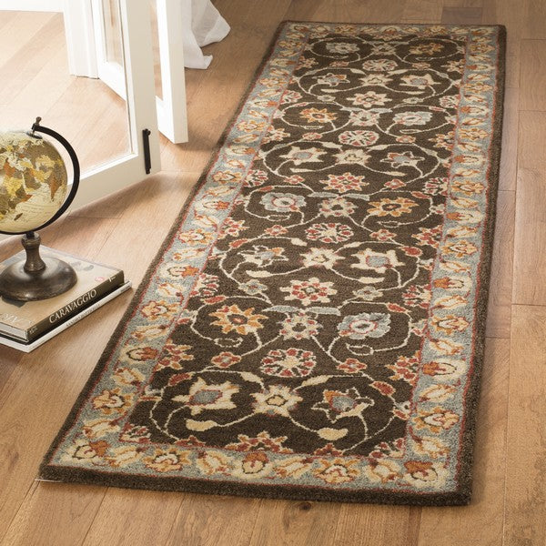 safavieh clearance heritage hg412a charcoal brown rug