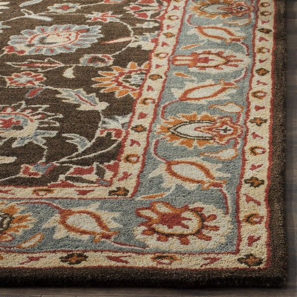 safavieh clearance heritage hg412a charcoal brown rug