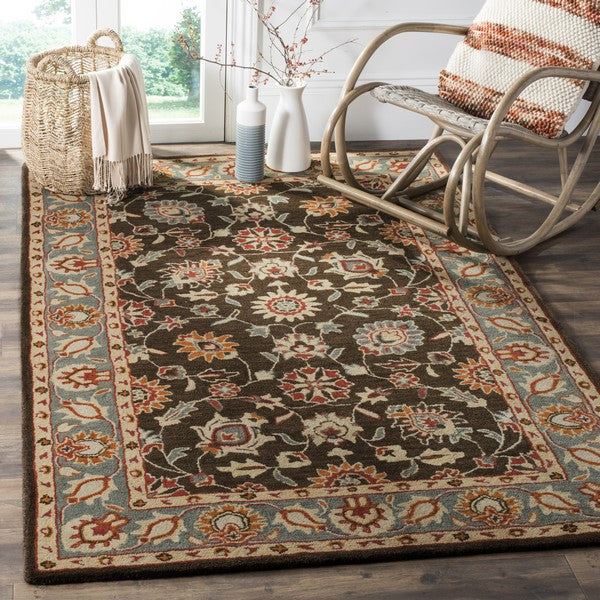 safavieh clearance heritage hg412a charcoal brown rug