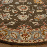 safavieh clearance heritage hg412a charcoal brown rug