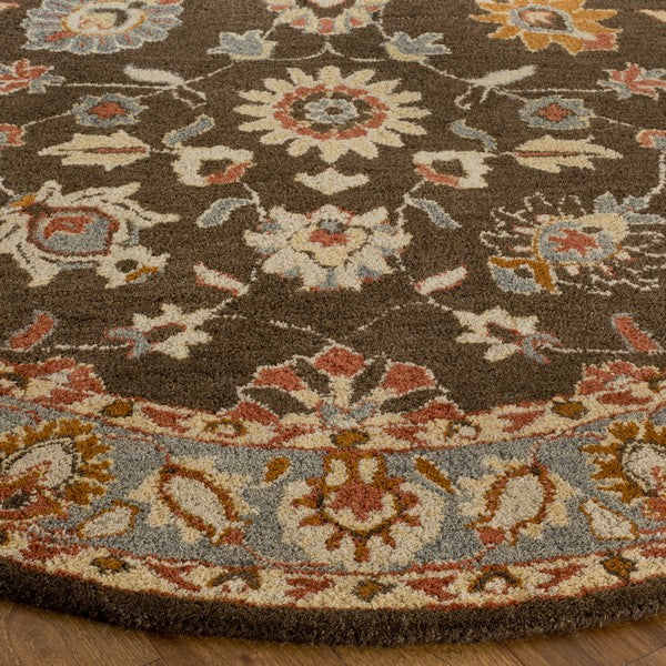safavieh clearance heritage hg412a charcoal brown rug