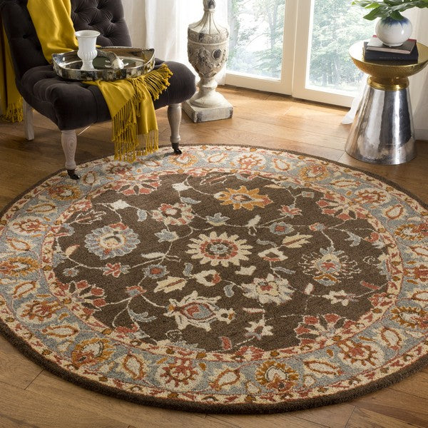 safavieh clearance heritage hg412a charcoal brown rug