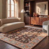safavieh clearance heritage hg412a charcoal brown rug
