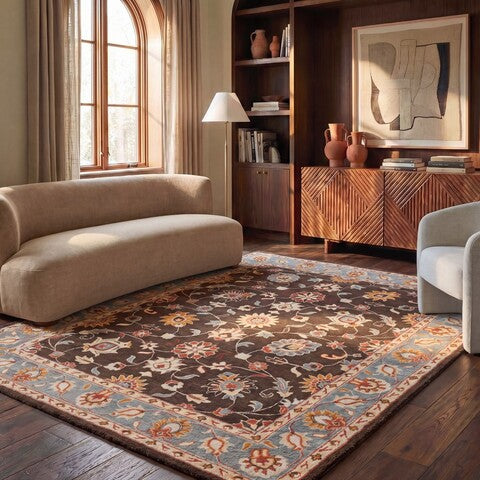 safavieh clearance heritage hg412a charcoal brown rug
