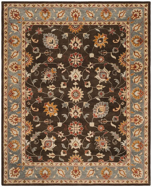 safavieh clearance heritage hg412a charcoal brown rug