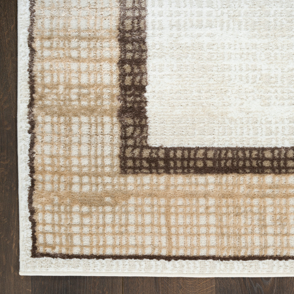 nourison dekor dek06 ivory brown rug