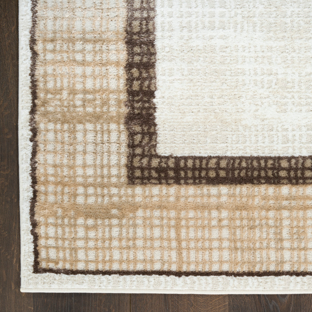 nourison dekor dek06 ivory brown rug