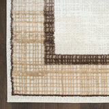 nourison dekor dek06 ivory brown rug