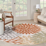 nourison aloha alh05 ivory multicolor rug