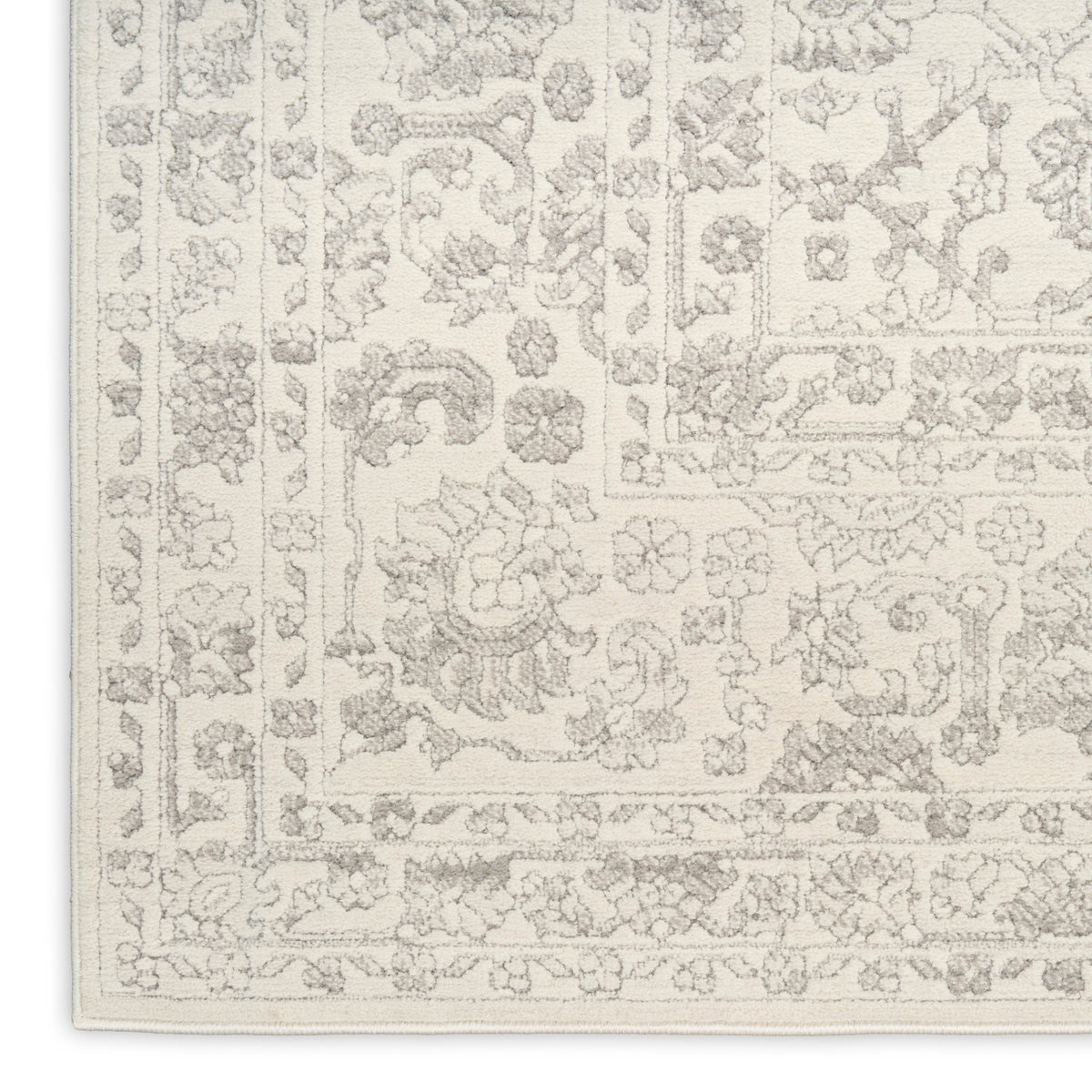 nourison grace gce01 grey rug