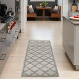 nourison easy care nes01 silver grey rug