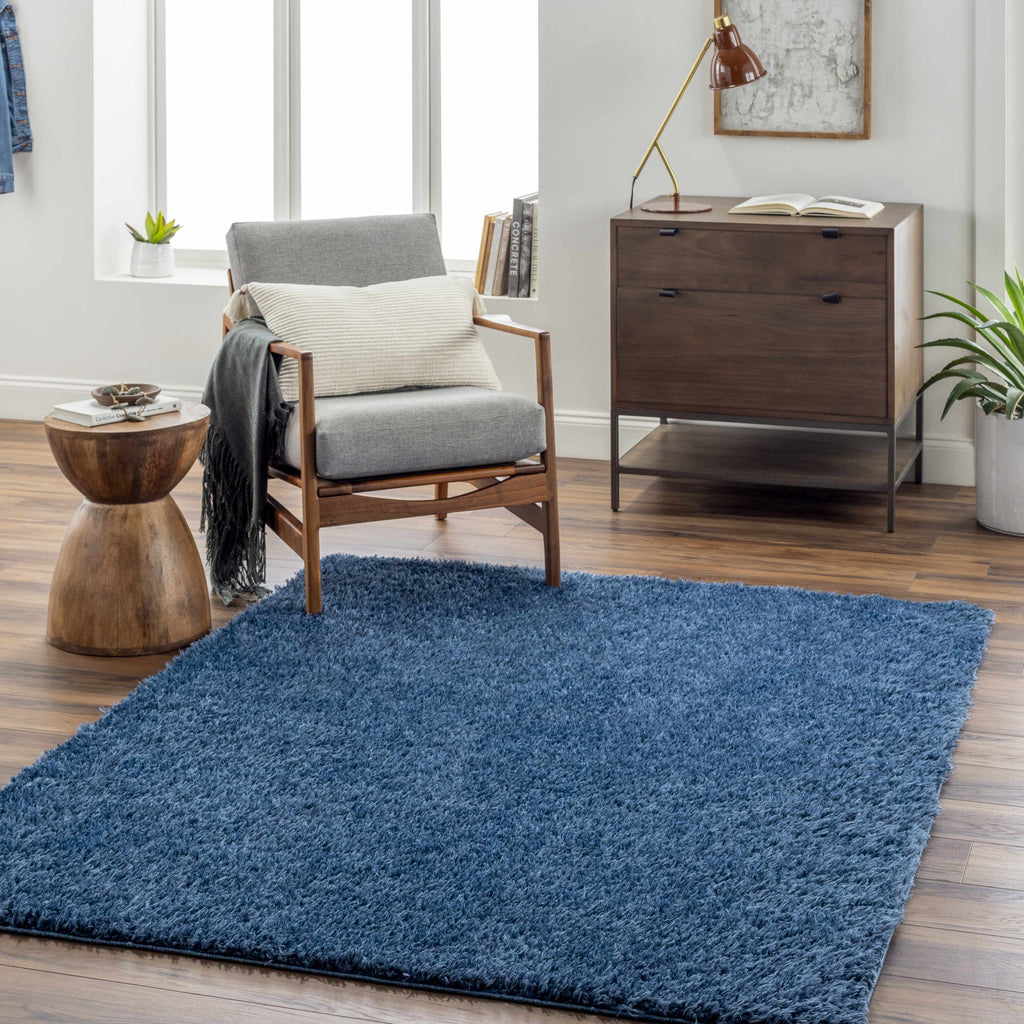 Hauteloom Faina HHAJFAINAA4 Navy Machine Made Polyester Rug