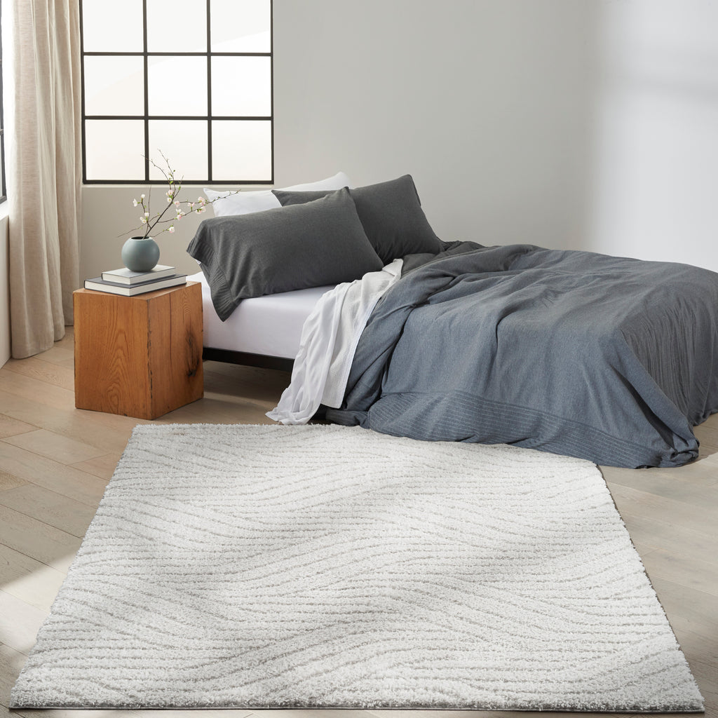 nourison surfaces sfc01 silver grey rug