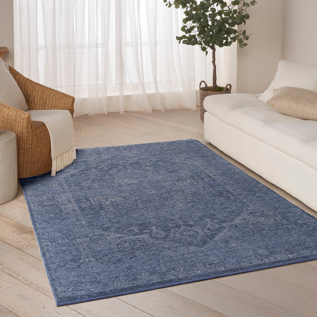 nourison pure shades sad02 blue rug
