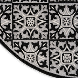 nourison aloha alh34 black white rug