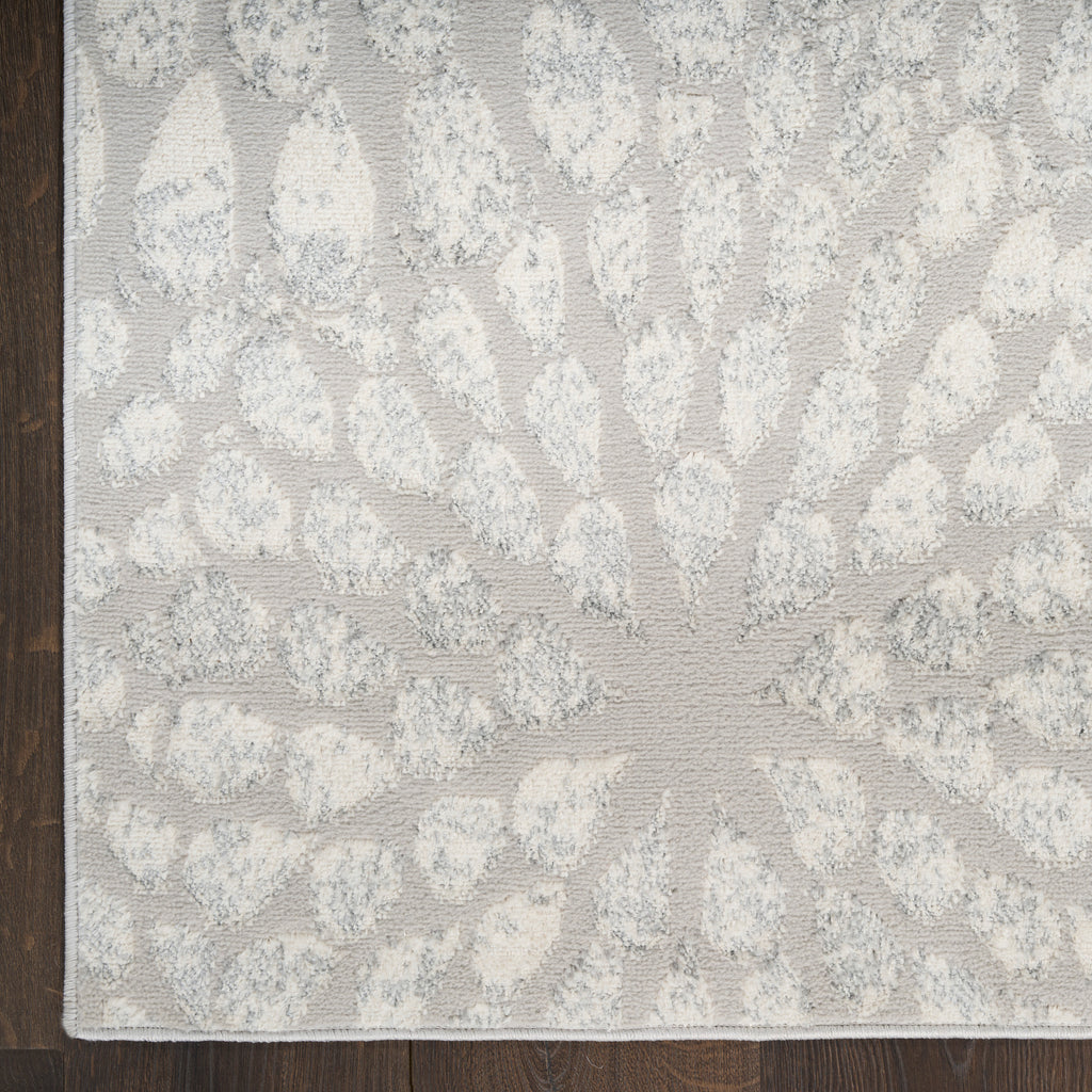 nourison ambiance ami02 grey silver rug