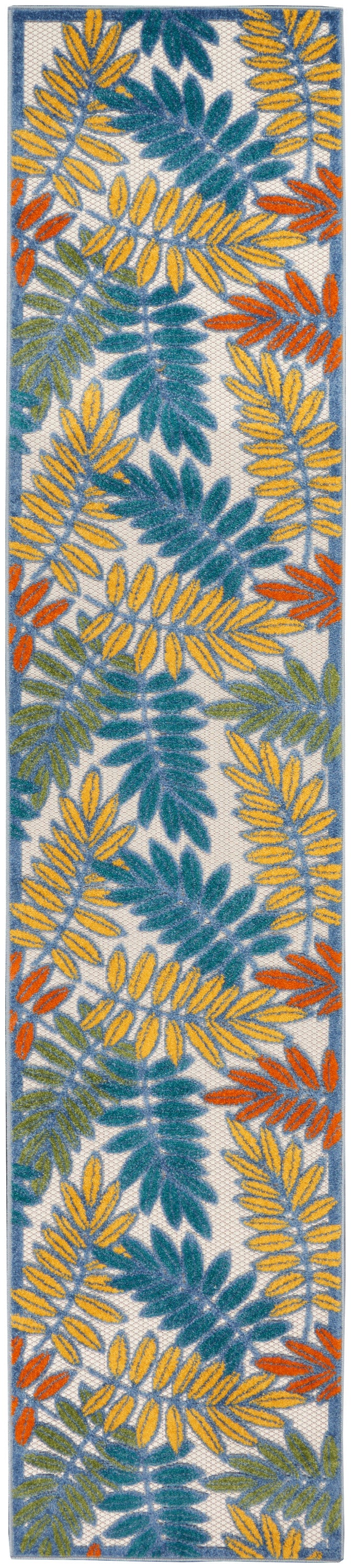 nourison aloha alh18 ivory multi rug