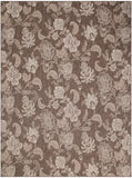 nourison garden oasis goa03 mocha rug