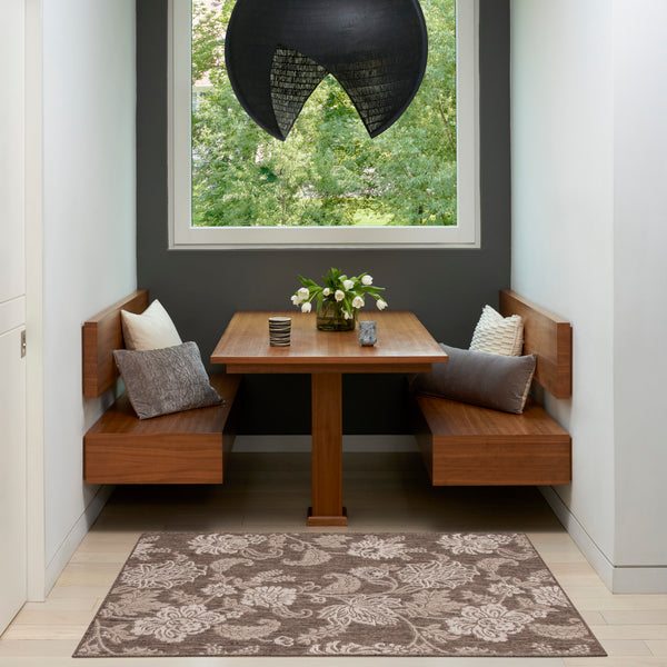 nourison garden oasis goa03 mocha rug
