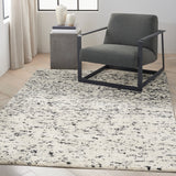 nourison ck042 billows bil01 ivory black rug