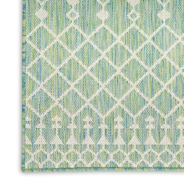 nourison positano pos02 blue green rug