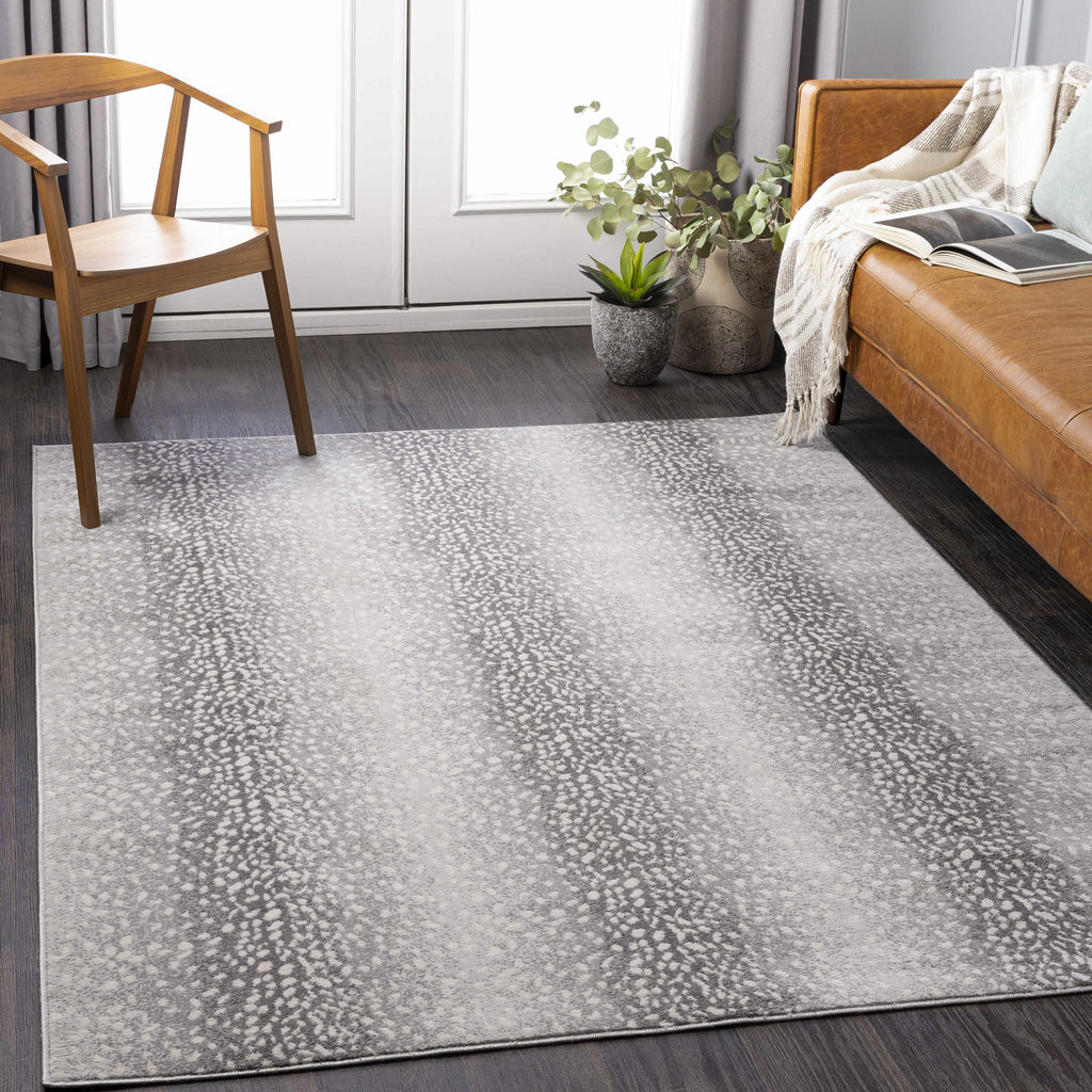 Hauteloom Hollingworth HLLGG Charcoal Machine Made Polypropylene Rug