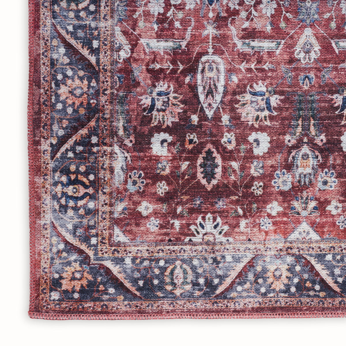 nourison grand washables grw06 brick ivory rug