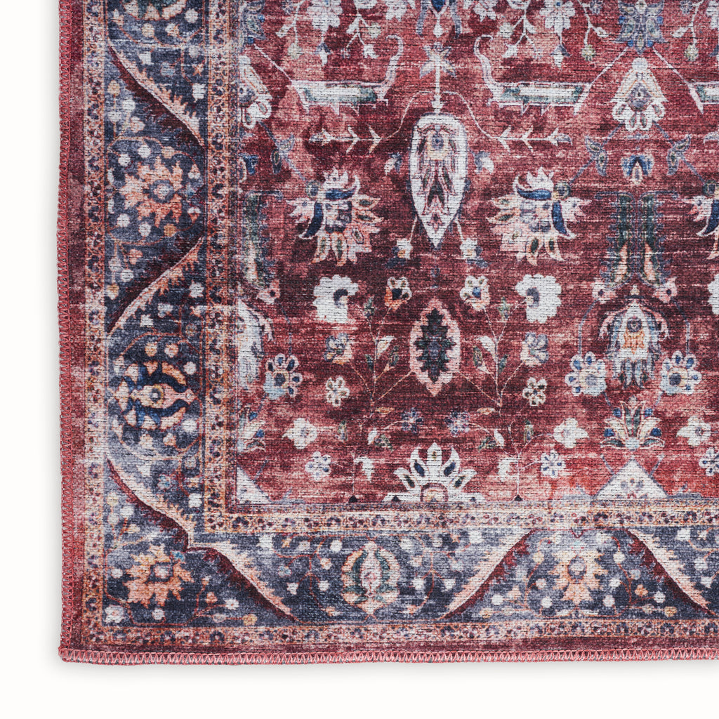 nourison grand washables grw06 brick ivory rug
