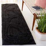 safavieh clearance hi lo shag hls214z black rug