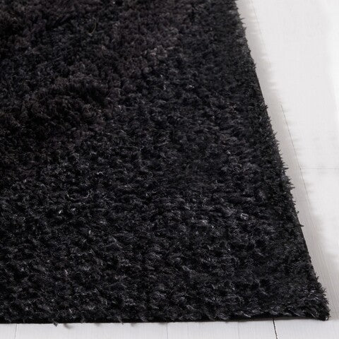 safavieh clearance hi lo shag hls214z black rug