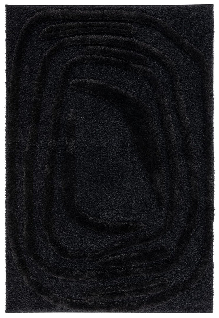 safavieh clearance hi lo shag hls214z black rug