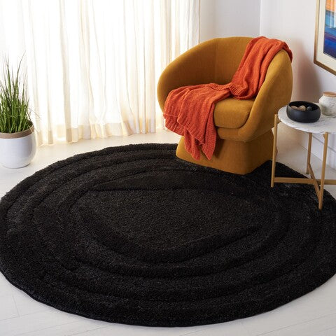 safavieh clearance hi lo shag hls214z black rug