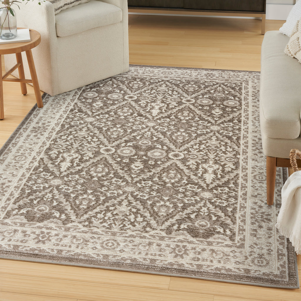 nourison eco cycle ecy04 ivory mocha rug