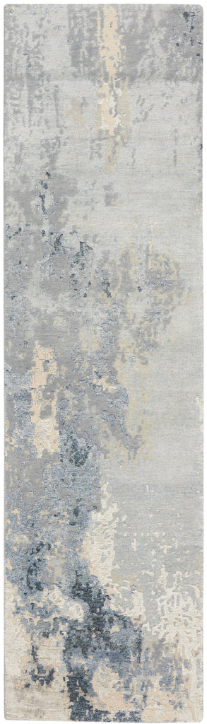 nourison silk shadows sha21 blue sky rug