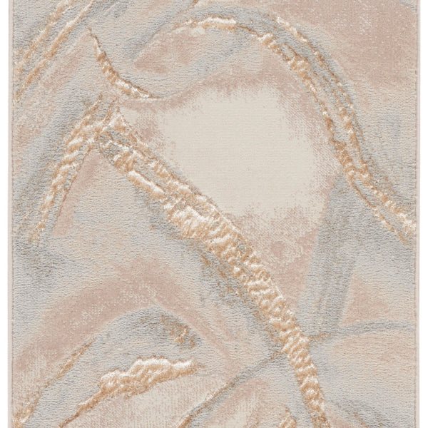 nourison brushstrokes bsk01 beige grey rug