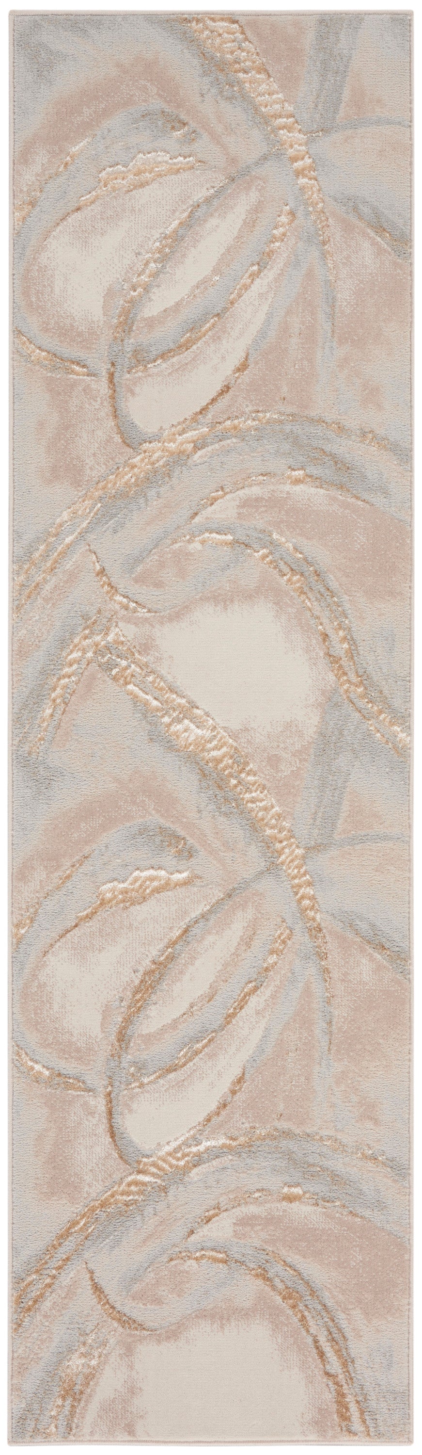 nourison brushstrokes bsk01 beige grey rug