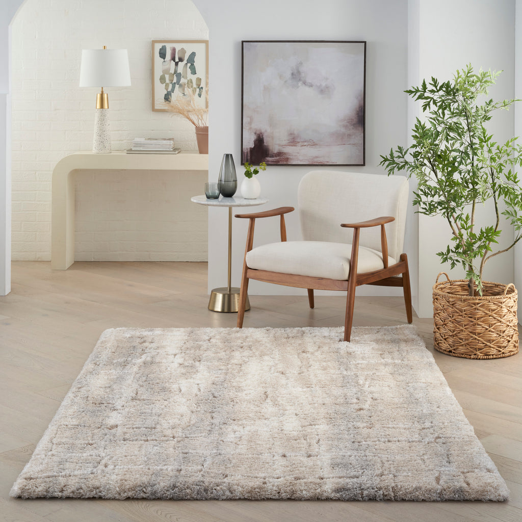 nourison dreamy shag drs09 ivory beige rug