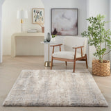 nourison dreamy shag drs09 ivory beige rug