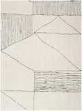 nourison modern comfort mnc02 ivory black rug