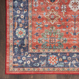 nourison fulton ful12 rust rug