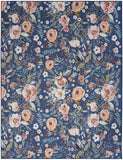 nourison nourison washables nwb01 navy multicolor rug