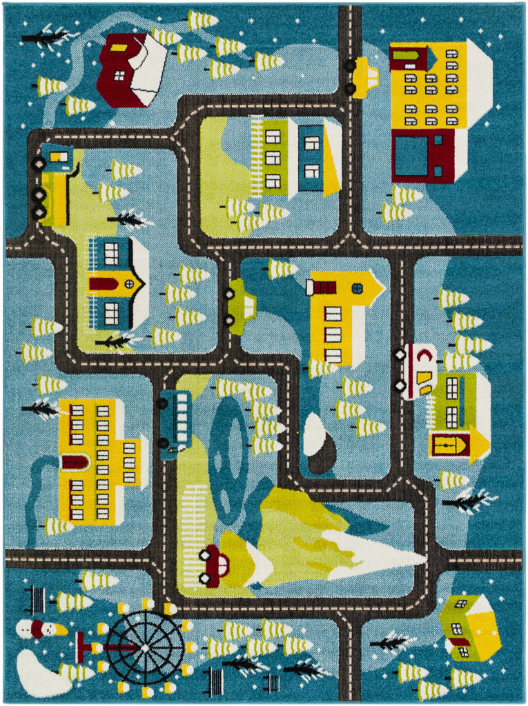 Hauteloom Hocking HOCKI White Machine Made Polypropylene Rug