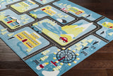 Hauteloom Hocking HOCKI White Machine Made Polypropylene Rug
