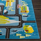 Hauteloom Hocking HOCKI White Machine Made Polypropylene Rug
