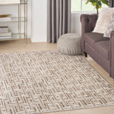 nourison serenity home srh04 mocha ivory rug