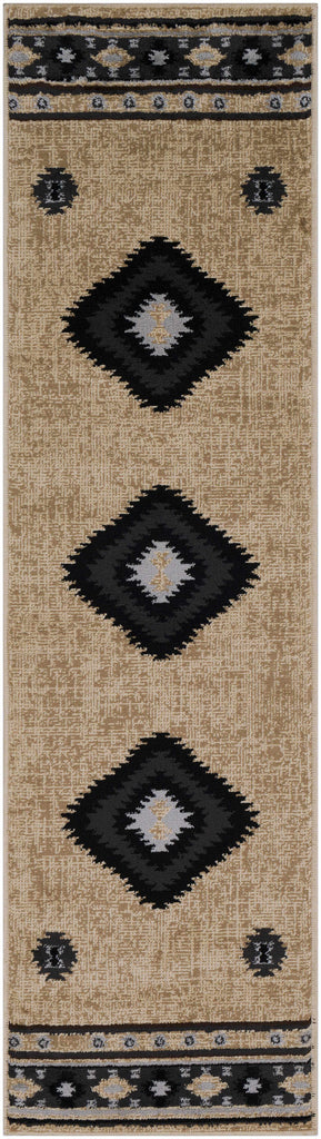 Hauteloom Hoylake HOYL Black Machine Made Polypropylene Rug