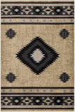Hauteloom Hoylake HOYL Black Machine Made Polypropylene Rug